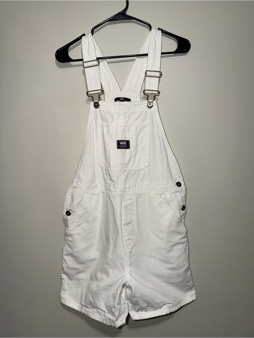 Vans White Short Overalls Women’s Small